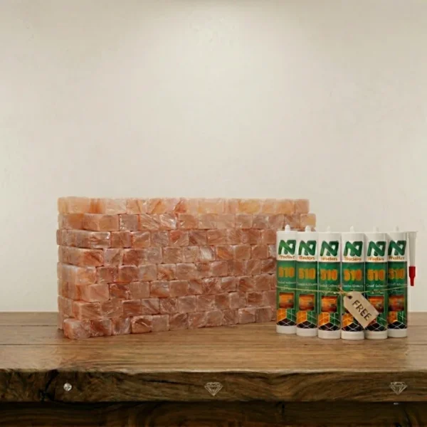 Wholesale Himalayan Salt Tile Pallet – 1000 Tiles + 6 Premium Adhesives (Bulk Deal)